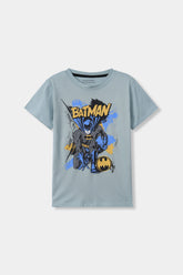 Light Blue Batman T Shirt